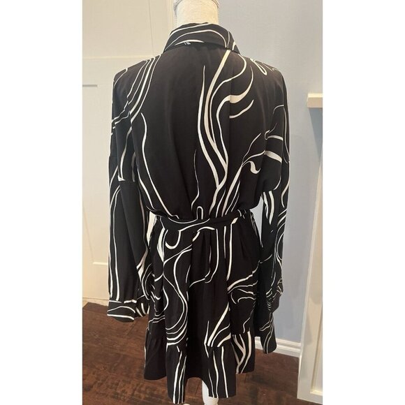 Nine West Dress Womens 2X (XXL) Knit Just Above Knee Plus Size Belted Career - Picture 8 of 13